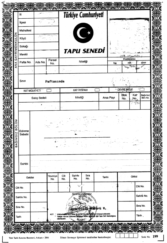 Turkish Tapu